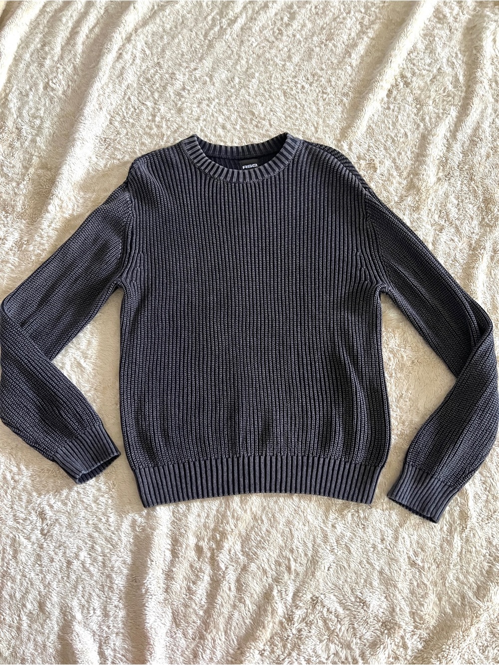RSQ Men's Gray Knit 100% Cotton Sweater Size S